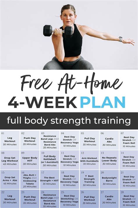 4 Week At-Home Workout Plan