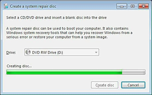 Creating a System Repair Disc on USB for Windows 7